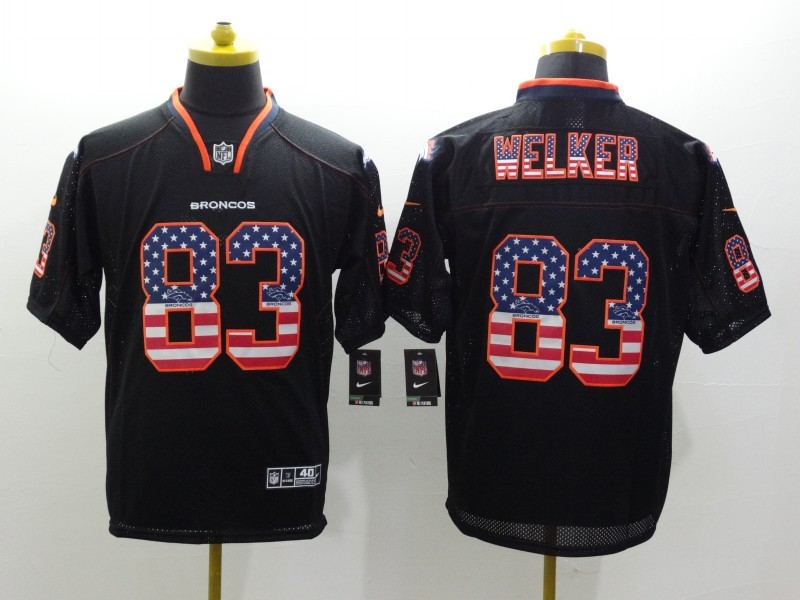 Men's Denver Broncos Wes Welker #83 Black Jersey